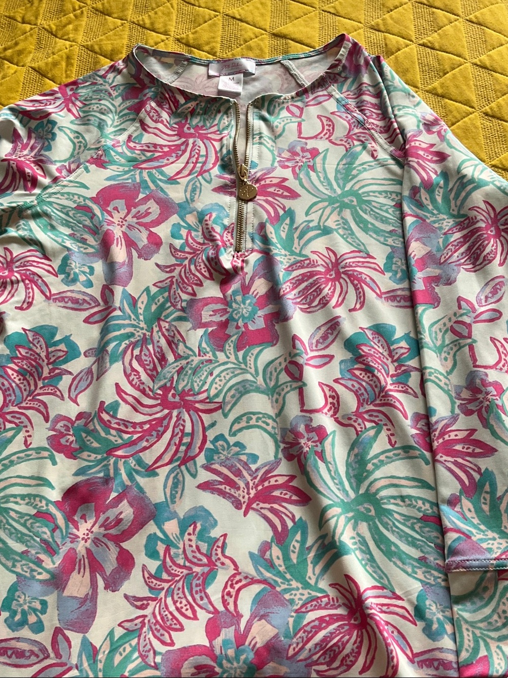 Stella Parker Collection Floral Print Women’s Dress - Pink/Teal - Picture 4 of 5